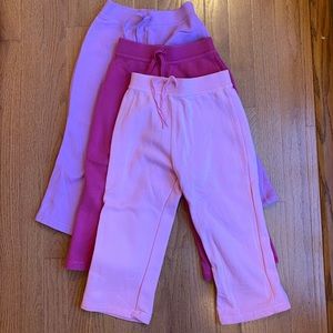 4T 3Pack of Pink and Purple Gymboree Sweatpants